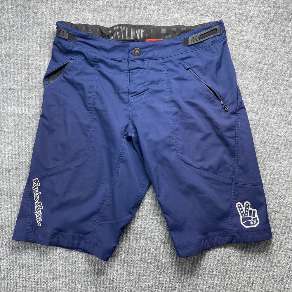 Troy Lee Designs Skyline MTB Mountain Bike Shorts Navy Blue Mens 34